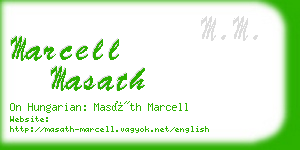 marcell masath business card